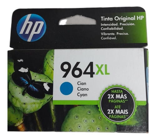 Tinta Hp 964xl Cyan Original 3ja54al 