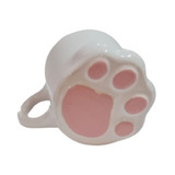 Taza Ceramica Pata De Gato Kawaii Aesthetic Mug Tierno 