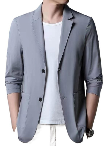 Chaqueta Ligera Tipo Vestido De Hombre Ice Silk