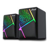 Parlante  Gamer Jyr J5248 Para Computador Rgb 7 Colores