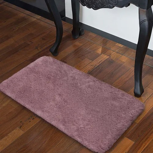 Tapete Passadeira Beira Cama Pelo Médio 65cmx35cm Suede