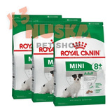 Royal Canin Mini Adult 8+ 3 Kg X 3 Unidades Pequeño Anciano