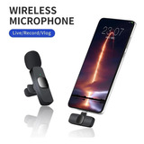 Microfone Lapela Sem Fio Wireless Para Android Usb C Type C