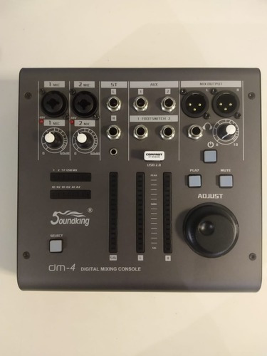 Consola Mixer Digital Soundking Dm-4 4 Canales Usb P/ iPad