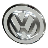 Emblema Llanta Vw Up -blanco-cromo-