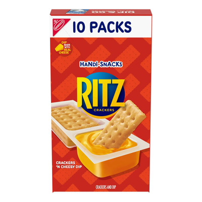 Handi-snacks Ritz  Con Salsa De Galletas Y Queso 10 Packs | Meses sin interés