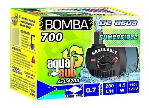 Bomba De Agua Mini Sumergible 0.70m Fuente Acuario 4203