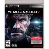 Metal Gear Solid V Ground Zerous - Ps3 Fisico Original