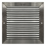 Rejilla Ventilacion 30x30 Acero Inox - No Brillosa - Opaca