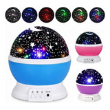 Lámpara Niño Noche Mesa Buro Estrella Luna Dormir Usb O Pila