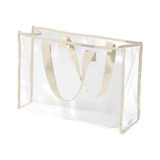 Bolso De Playa Cartera De Mujer Tote Bag Transparente Pvc