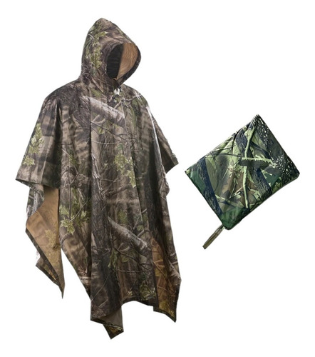 Poncho Impermeable Para La Lluvia 3 En 1 De 144cm  X 198cm