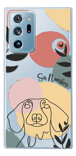 Funda Para Galaxy Mujer Perrito Salchicha Minimal Nombre