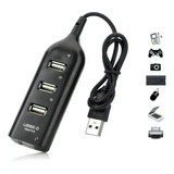 Hub 2.0 Usb 4 Portas Plug And Play Para Pc E Notebook