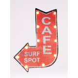 Cartel Cafe Luminoso Led Vintage 