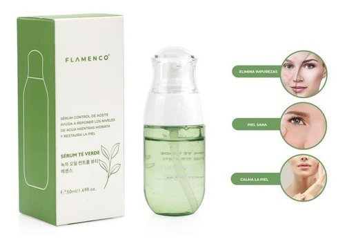 Serum Te Verde Flamenco Control De Aceite Restaura La Piel