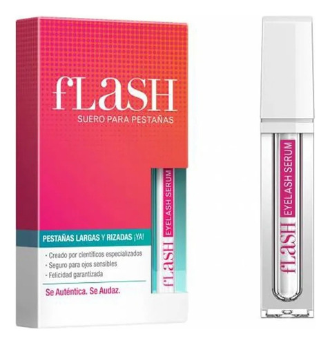 Serum Suero Alargador Y Engrosador De Pestañas Flash 2ml