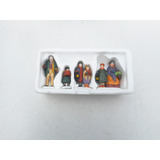 Set De 4 Mini Figuras Navideñas De Porcelana Vintage Dept 56