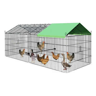 Jaula Grande De Metal Para Gallinas, 180 X 76 X 76 Cm