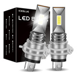 Bombilla Led Para Motocicleta H4,alta Y Baja,6000k,15000lm