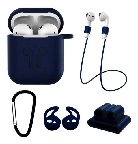 Protector Funda Case + Arnes + Correa Para Apple AirPods 1 , 2 Generacion