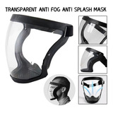 Máscara De Proteção Antiembebção Transparente Facial Inteira