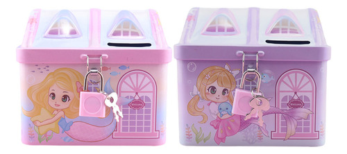 Decoração De Casa: Unicorn Piggy Bank, Quarto Infantil, 2 Un