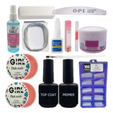 Kit Unhas Gel Uv Acrigel Fibra Material Para Manicure 4.1