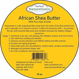 100% Orgánico Del África Occidental Shea Butter 16 Oz
