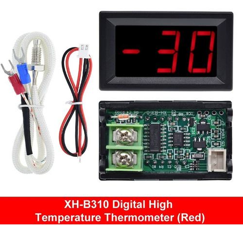 Termometro Alta Temperatura Termocupla Xh-b310 800c Rojo