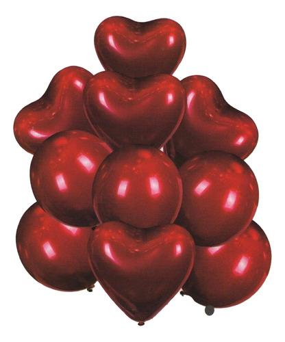 Set De Globos Rojos- 10pcs 30cm