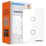 Interruptor Inteligente Nova Digital 2 Teclas Zigbee Branco