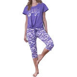 Pijama Capri Juvenil Lila Primavera/verano 2024-2025