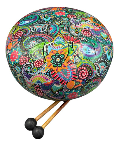 Hermoso Hikuri Drum,tambor Lengua Grande 28cm Terapia Sonido