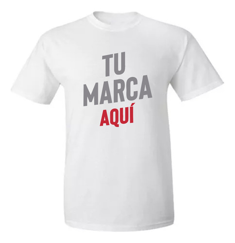 Remera Blanca Sublimada Personalizada Foto Imagen Logo 