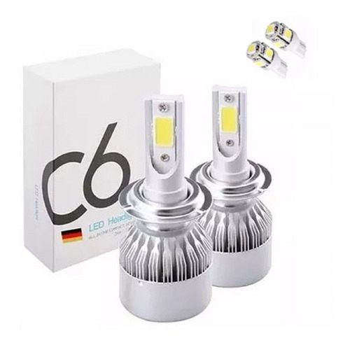 Kit Lamparas Cree Led Cob H4 + Posicion Toyota Hilux