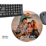 Mouse Pad Circular Personalizado Logo Empresa Diseño 1402