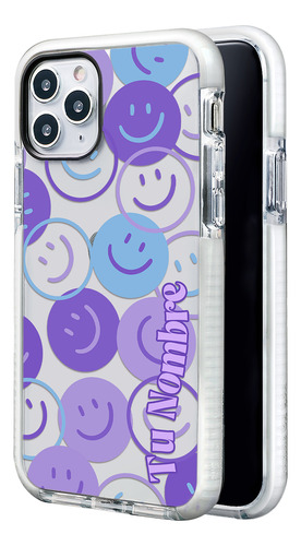 Funda Para iPhone Con Nombre Happy Faces Para Mujer