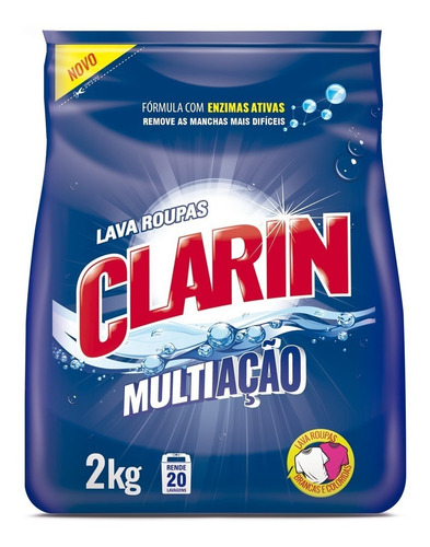 Sabão Em Pó Clarin Lavagem Perfeita Bem Cheiroso Full - 2kg