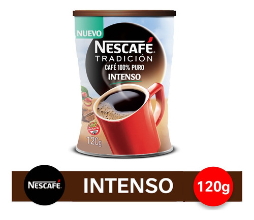 Café Instantáneo Nescafé Tradición 100% Puro Lata 120g