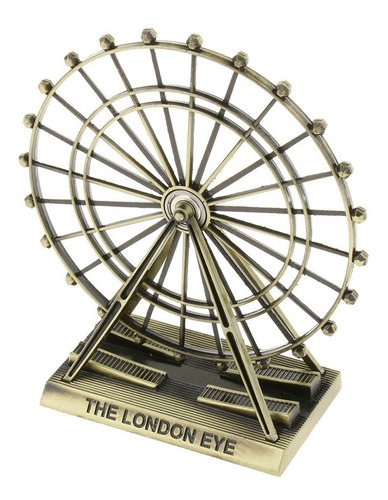 Adorno Coleccion Metal Rueda De Londres London Eye Alto 16cm