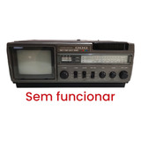 Rádio Color Tv Cassete Broksonic Ccrt 3609 Sem Funcionar
