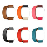 Pulseira Couro Double Para Apple Watch 38mm 40mm 42mm 44mm