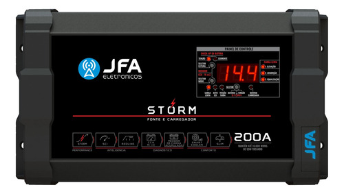 Fonte Carregador Automotiva Jfa Storm 200a Bivolt Voltímetro