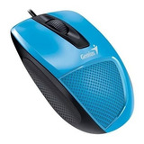 Mouse Alambrico Diseño Ergonomico Genius Dx-150 Azul