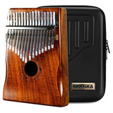 Kalimba Moozica 17 Teclas , Solid Koa Wood Piano De Pulgar P