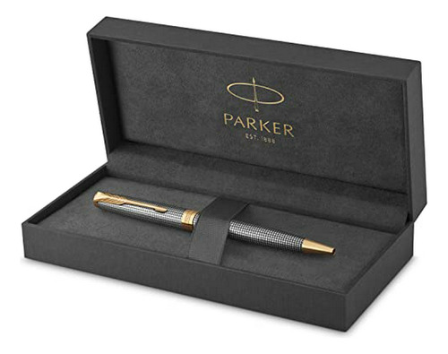 Esfero - Parker Sonnet Ballpoint Pen, Prestige Chiselled Sil