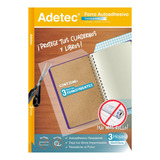 Pack 3 Forros Adhesivo Transparente Libro Cuaderno Adetec