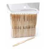 Tenedores De Bambú Ecológicos Pack X 100 Und D+m Bazar