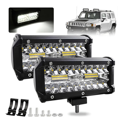 Par De Faros Auxiliares Dually 120w 6000k - Para Motos\u002Fautos | MercadoLibre